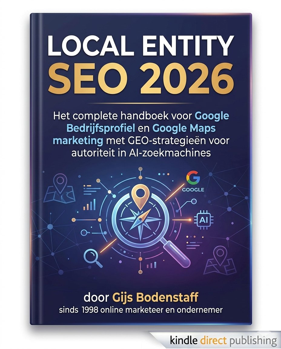 Local Entity SEO 2026 &mdash; boek van Gijs Bodenstaff over GEO, Wikidata en AI-zichtbaarheid
