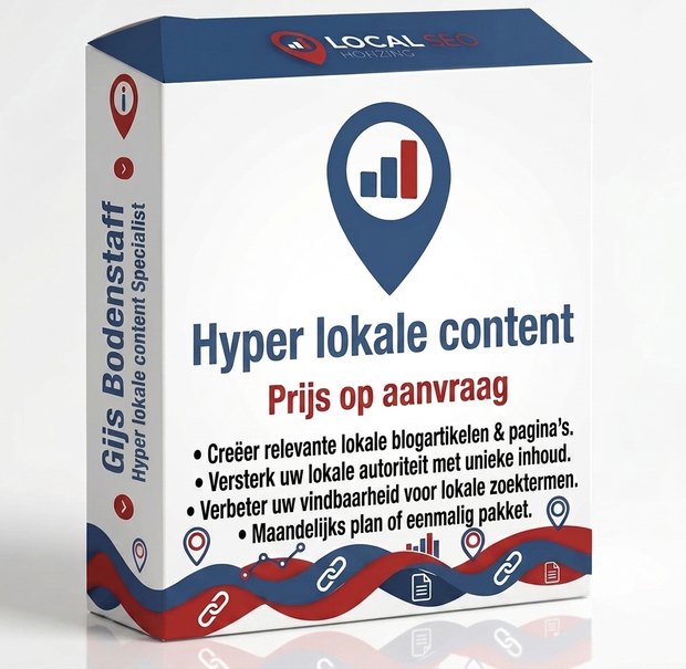 Productverpakking Hyper lokale content van Gijs Bodenstaff &mdash; lokale blogartikelen en pagina’s die je wijkautoriteit versterken