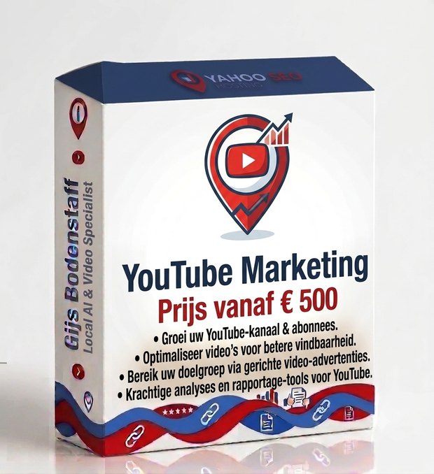 Productverpakking YouTube Marketing van Gijs Bodenstaff &mdash; kanaalgroei, betere videovindbaarheid en gerichte video-advertenties